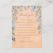 Greenery Floral Cascade Rustic Wedding Dank je Plaatskaartje (Voorkant)