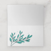 Greenery Floral Gold Foil Leaves Plaatskaartje (Binnenkant ongevouwen)