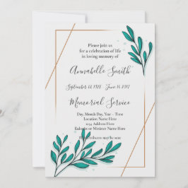 Greenery Floral Gold Foil verliest geheugen Kaart