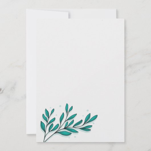 Greenery Floral Gold     Foilwill is mijn bruidsme Kaart (Achterkant)