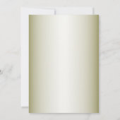 Greenery Floral Gold Geometric Rehearsal Dinner Kaart (Achterkant)