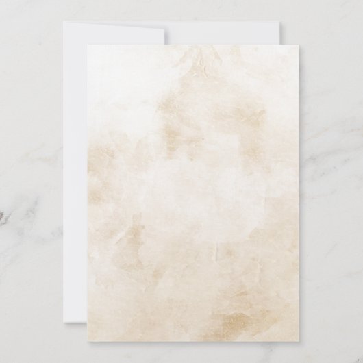 Greenery Floral Gold Natuur Celebration of Life Kaart (Achterkant)