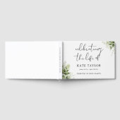 Greenery Floral Memorial Celebration Of Life Gastenboek (Volledig)