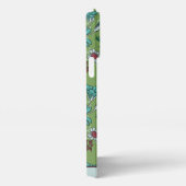 Greenery floral naadloos patroon gepersonaliseerde iPhone hoesje (Rechterkant)