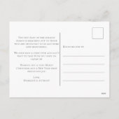 Greenery Floral Photo Merry Kerstmis Briefkaart (Achterkant)