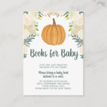 Greenery Floral Pumpkin Herfst Baby Book Request