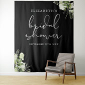 Greenery Floral Vrijgezellenfeest Foto Achtergrond Wandkleed (In situ)