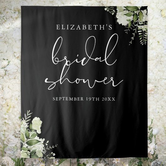 Greenery Floral Vrijgezellenfeest Foto Achtergrond Wandkleed