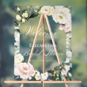 Greenery Floral Vrijgezellenfeest Welkom Acryl Tek Acryl Bord (Neutraal)