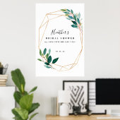 Greenery Floral Vrijgezellenfeest Welkomstteken Poster (Thuiskantoor)