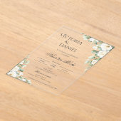 Greenery Floral wedding Acryl invitation Spanish Acryl Uitnodigingen (Laagn)