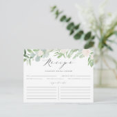 Greenery Florals Grey Vrijgezellenfeest Recipe Kaa Briefkaart (Staand voorkant)