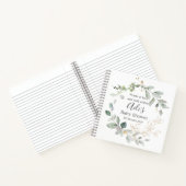 Greenery foliage Baby shower Guest Book Notitieboek (Binnen)