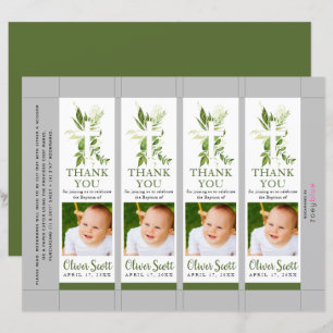 Greenery Foliage Baptism Foto Bladwijzer