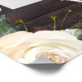 Greenery foliage boho rustic bruiloft foto prop poster (Hoek)