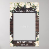 Greenery foliage boho rustic bruiloft foto prop poster (Voorkant)