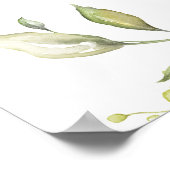 Greenery foliage boho vrijgezellenfeest welkomstte poster (Hoek)