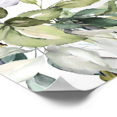 Greenery foliage bruiloft welkomstteken poster (Hoek)