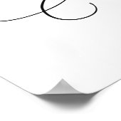 Greenery Foliage Cross Baby Christening Poster (Hoek)