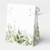 Greenery Foliage Dusty Roos Baby shower Bedankdoosjes (Achterkant)