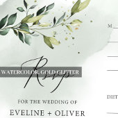 Greenery foliage eucalyptus bladeren boho bruiloft RSVP kaartje