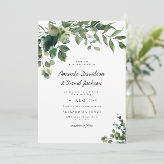 Greenery Foliage Eucalyptus Botanical Garden   Kaart (Staand voorkant)