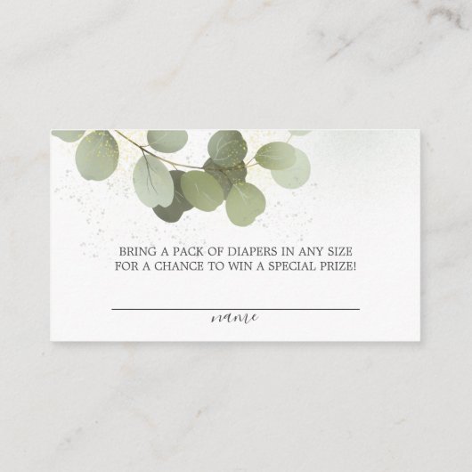 Greenery Foliage Eucalyptus Informatiekaartje (Achterkant)