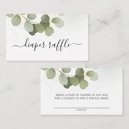 Greenery Foliage Eucalyptus Informatiekaartje (Voorkant / Achterkant)