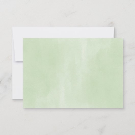 Greenery Foliage Eucalyptus Rehearsal Dinner Kaart (Achterkant)