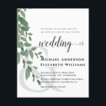 Greenery Foliage Eucalyptus Wedding Invitation<br><div class="desc">Elegant Greenery foliageEucalyptus Green Wedding Invitation. Eenvoudige en moderne Waterverf Eucalyptus Leaves. U kunt uw gegevens eenvoudig en snel invullen. Bekijk de volledige suite voor dit ontwerp in mijn winkel.</div>