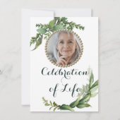 Greenery Foliage Foto's vieren het leven Kaart (Achterkant)