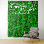 Greenery Foliage Hedge Wall Weduwfoto Achtergrond Wandkleed (In situ)