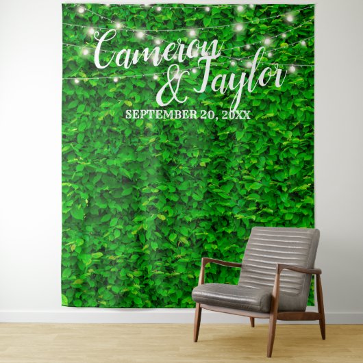 Greenery Foliage Hedge Wall Weduwfoto Achtergrond Wandkleed (In situ)