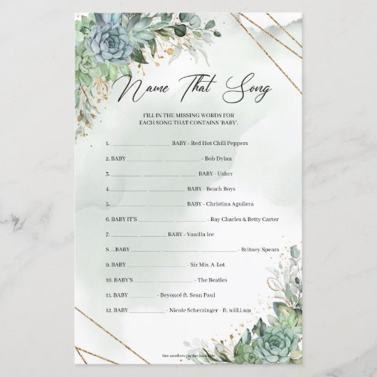 Greenery foliage is een gouden naam die zeong (Voorkant)