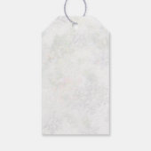 Greenery Foliage, Kardinaal kerstfeest Cadeaulabel (Achterkant)