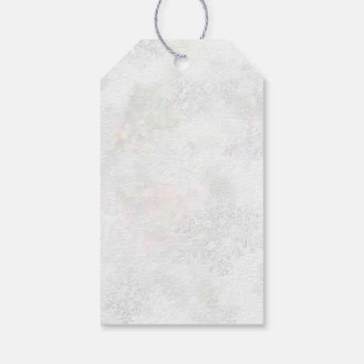 Greenery Foliage, Kardinaal kerstfeest Cadeaulabel (Achterkant)