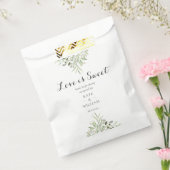 Greenery Foliage Love is Sweet Script Weddenschap Bedankzakje (Gezegeld)