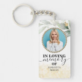 Greenery Foliage Memorial Gift Sleutelhanger (Voorkant)