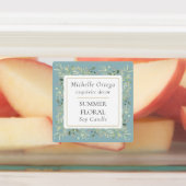 Greenery Foliage Modern Elegant Labels (Aangebracht)