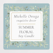 Greenery Foliage Modern Elegant Labels (Design 1)