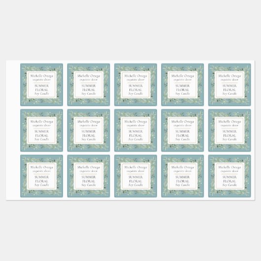 Greenery Foliage Modern Elegant Labels (Vel)