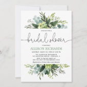 Greenery foliage modern vrijgezellenfeest kaart (Voorkant)