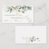 Greenery foliage raad hoeveel Kisses Game Informatiekaartje (Voorkant / Achterkant)