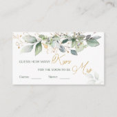 Greenery foliage raad hoeveel Kisses Game Informatiekaartje (Voorkant)