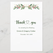 Greenery Foliage Red Berry Wedry (Achterkant)