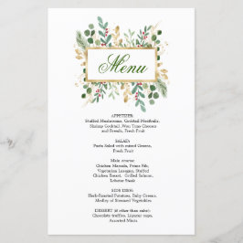 Greenery Foliage Red Berry Wedry