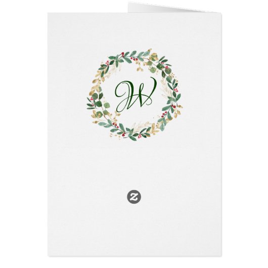 Greenery Foliage Red Berry Wedry (Achterkant)