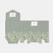 Greenery Foliage Sage Green Vrijgezellenfeest Bedankdoosjes (Uitgevouwen)