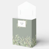 Greenery Foliage Sage Green Vrijgezellenfeest Bedankdoosjes (Geopend)