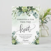 Greenery foliage succulent floral gebonden aan de kaart (Staand voorkant)